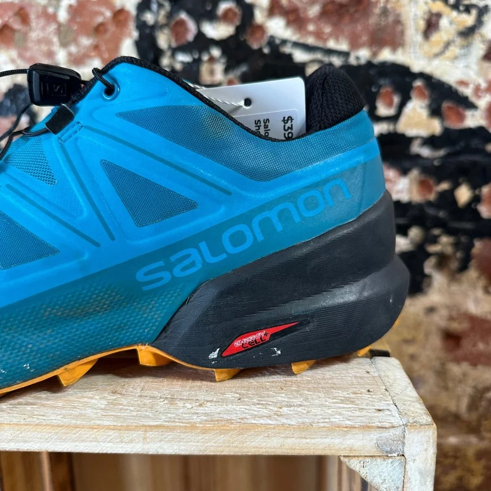 Salomon Speedcross 5 Mens Blue Black Trail Running Shoes 414620 Size 9